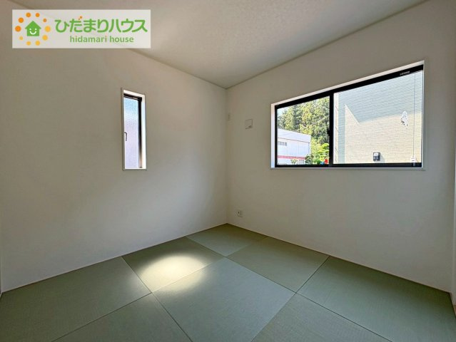 那珂市瓜連第14　新築戸建　6号棟の和室|すぐ横になれる和室は、みんなの憩いの場(*^-^*)