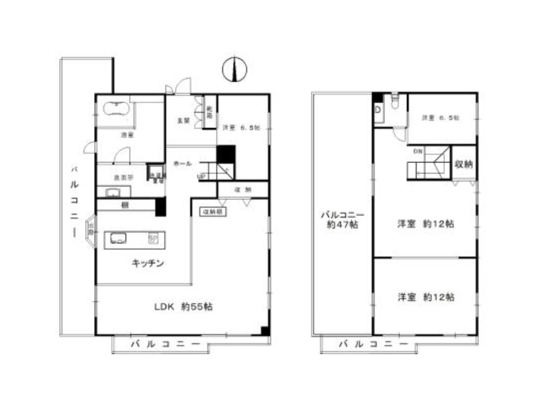 【エクセレントビル】東大阪市1棟収益マンションの間取り