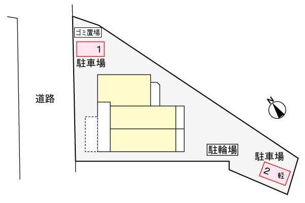 ラ・フェリーチェの駐車場