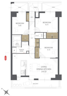 【間取り】いずみハイツ二日市 