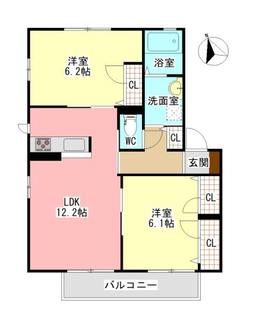 メゾンスリーゼⅢの間取り