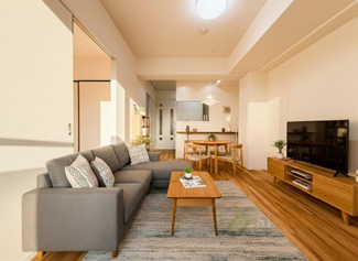 【居間・リビング】 | セザール第二竹ノ塚 | リビングダイニング　当日のご見学、可能です！お気軽にお問い合わせください！※0120-133-468