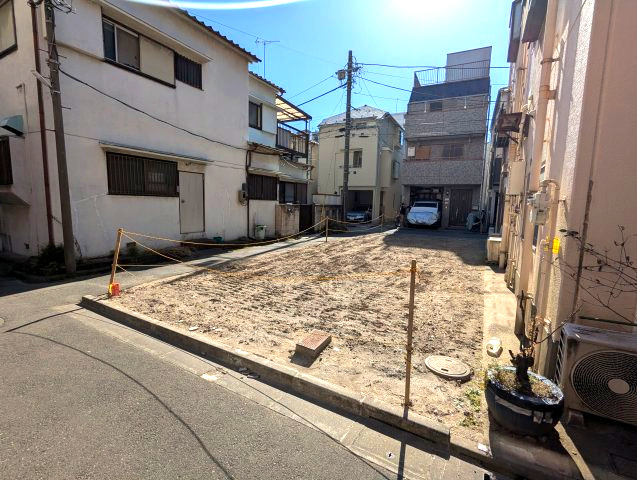 江東区東砂８丁目の建築条件付売地の外観|北西側から撮影