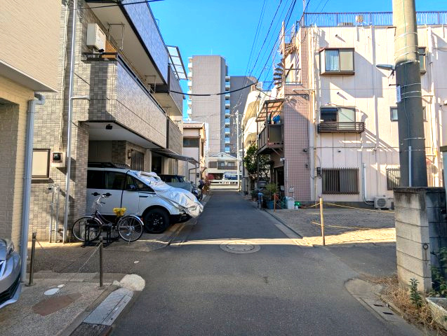江東区東砂８丁目の建築条件付売地の前面道路含む現地写真|前面道路の様子②