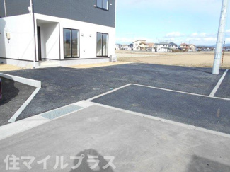 【駐車場】 | 矢吹町東郷新築一戸建て2棟 | 駐車場があるので、車を買う予定の方も安心です