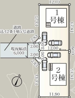 【区画図】 | 矢吹町東郷新築一戸建て2棟