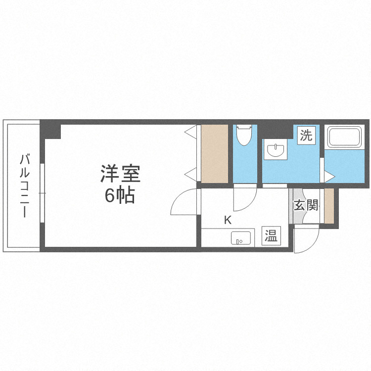 ＭｉＹｏ８７天下茶屋の間取り