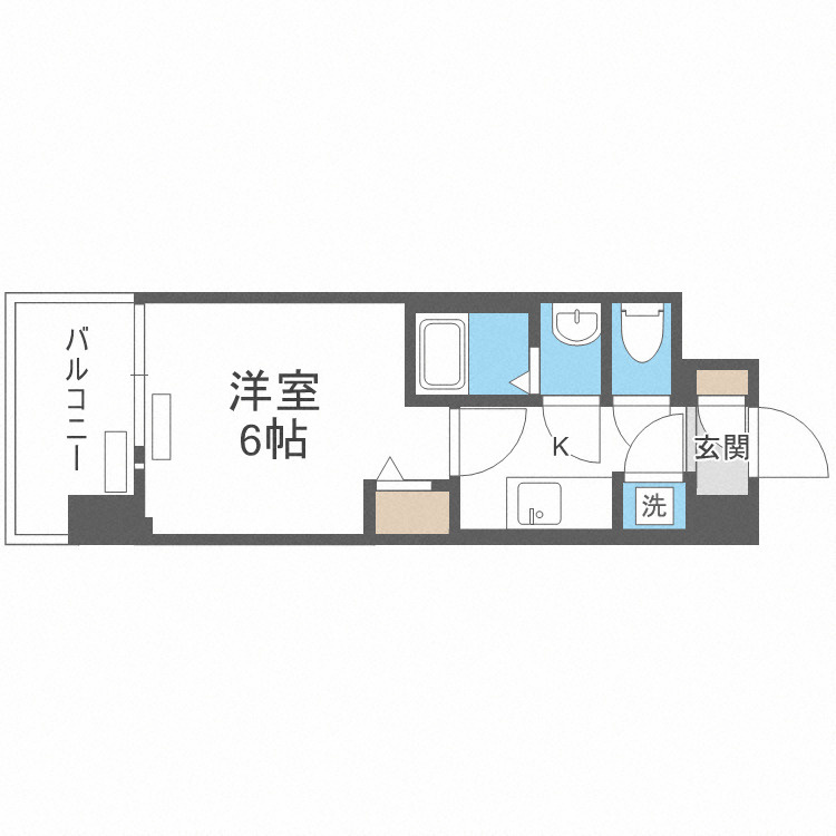 レジュールアッシュOSAKA新深江の区画図