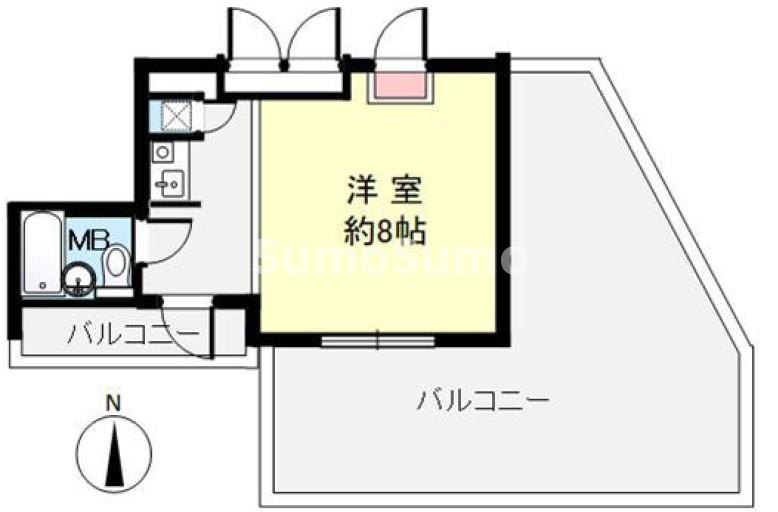 クリフサイド西岡本の間取り