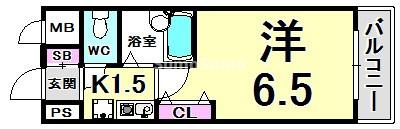 エスリード三宮フラワーロードの間取り