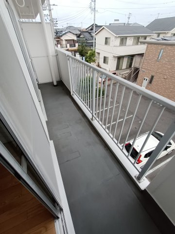 ハイツモリのバルコニー