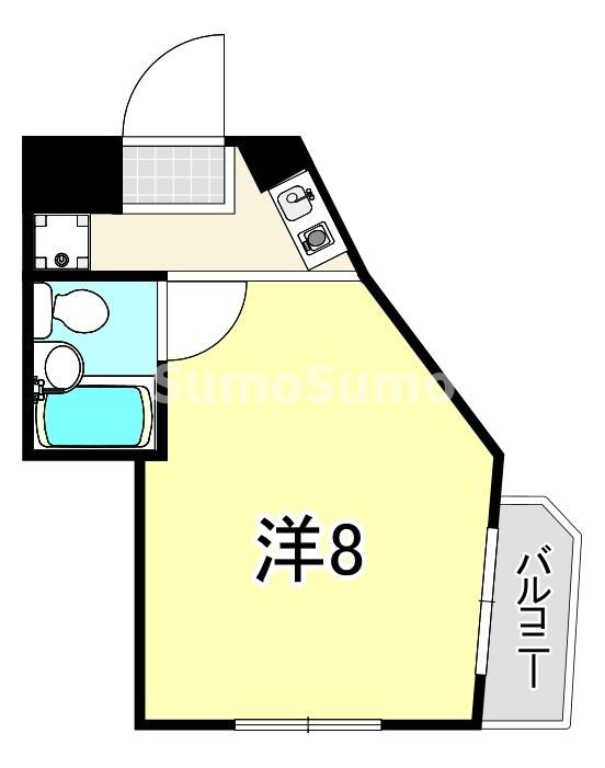 クリフサイド西岡本の間取り
