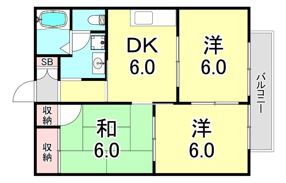グリーンシャトレⅠの間取り