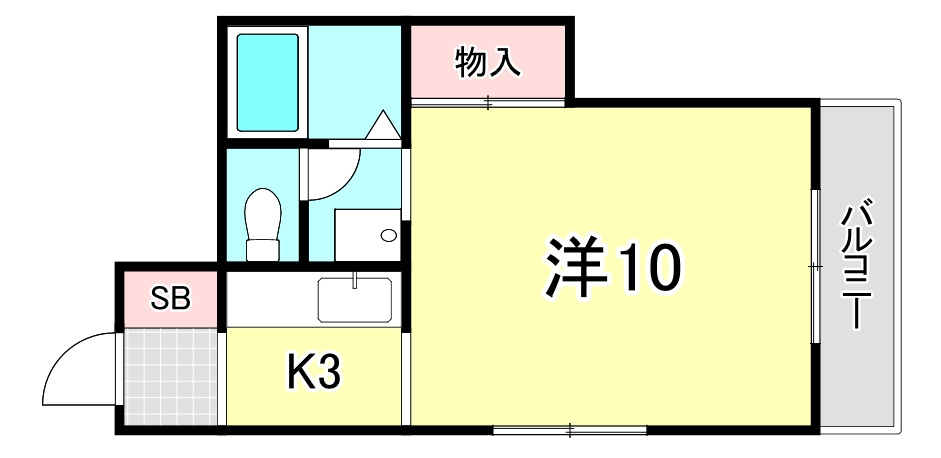 サンハイツ香枦園の間取り