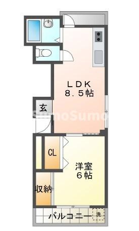 ココロ戎町の間取り
