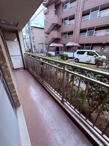 サンハイツ荒田のバルコニー