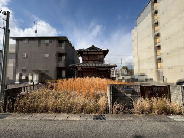 【成約済】亀岡市篠町馬堀駅前2丁目の外観|広々とした約60.68坪の土地です。
