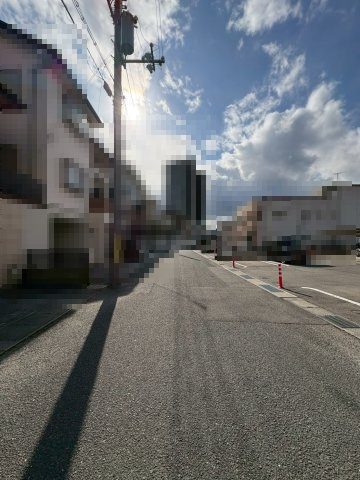 【成約済】亀岡市篠町馬堀駅前2丁目の前面道路含む現地写真|JR山陰本線「馬堀」駅まで徒歩約4分！利便性の良い立地です(^^)/