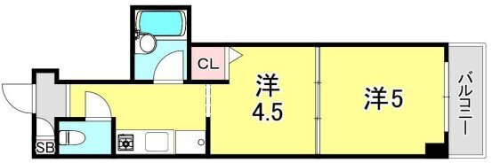 グローリー元町の間取り