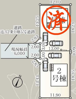 【区画図】 | 矢吹町東郷新築一戸建て2棟