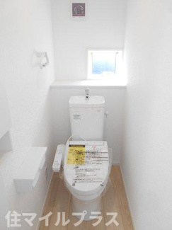 【トイレ】 | 矢吹町東郷新築一戸建て2棟 | コンパクトで使いやすいトイレです