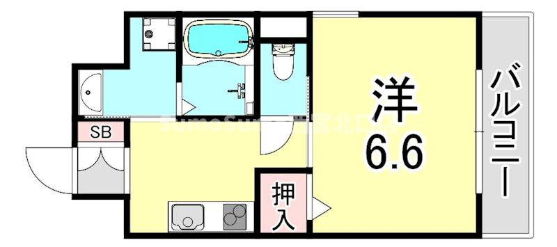コモ西宮北口の間取り
