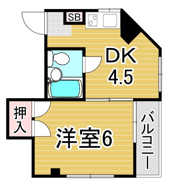 ココロ大田町の間取り