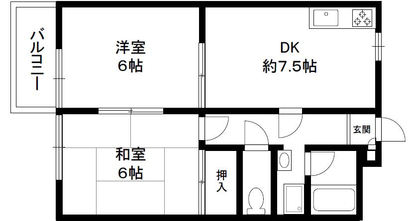 ハイツアメニティの間取り