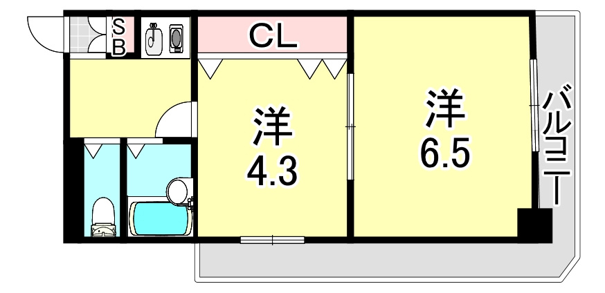 ダンディライオン東灘の間取り