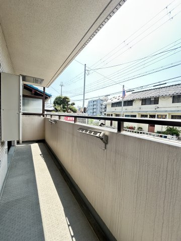 セントラル第2東園田のバルコニー