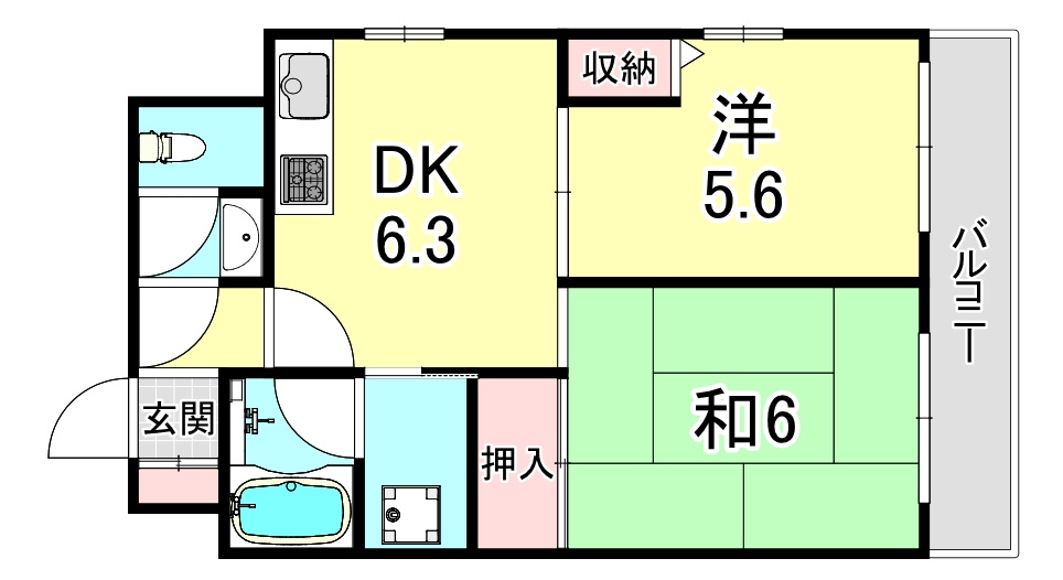 セントラル第2東園田の間取り