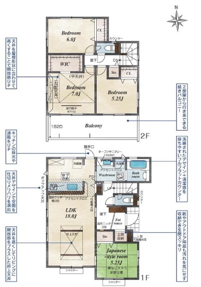 [新築住宅] 東松山市六軒町 全3棟の間取り