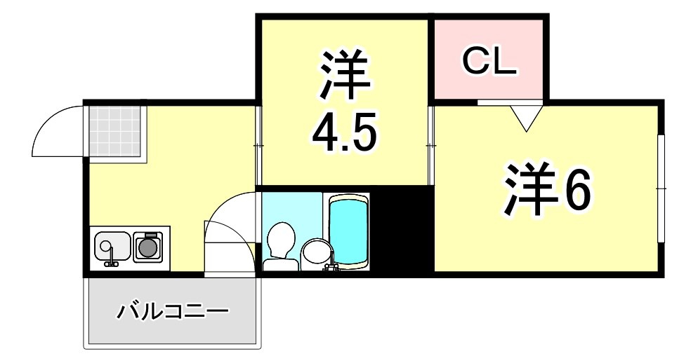 シャトー御影の間取り