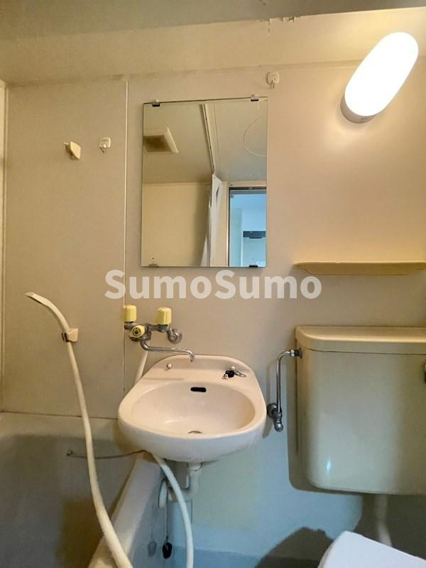 ノーブル日高の洗面所|コンパクトで使いやすい洗面所