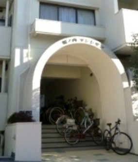 杉並区堀ノ内３丁目の賃貸マンションのエントランス