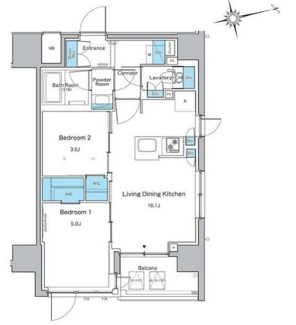 【間取り】 | ルフォンプログレ品川⼾越