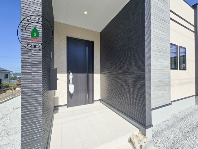 糸島市前原北４丁目第3-1棟（1号棟）の外観：施工例|おでかけの時も帰った時も、「我が家」を最初に感じでもらえる素敵な空間に。