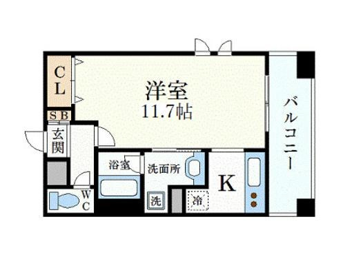 プレジール三ノ宮の間取り