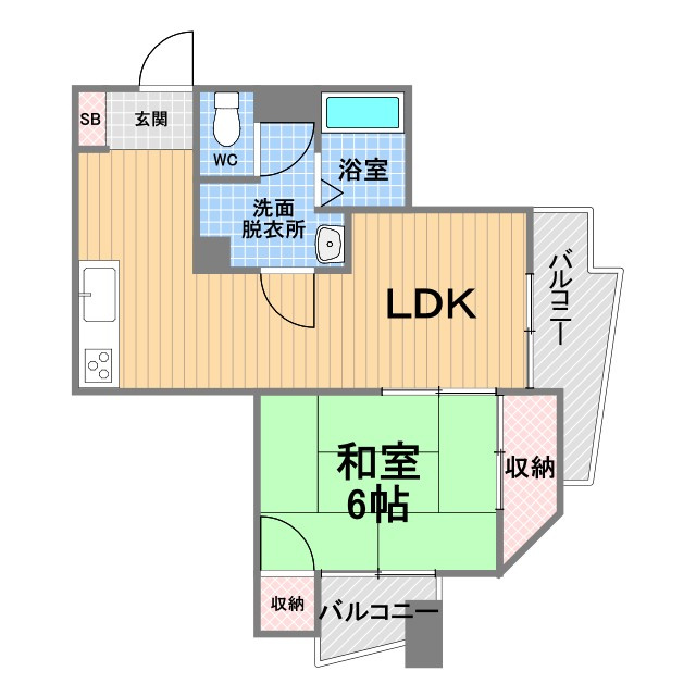 奥野ビルの間取り