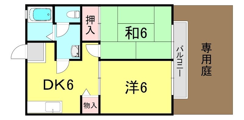 ビーラインミフネ1号館の間取り