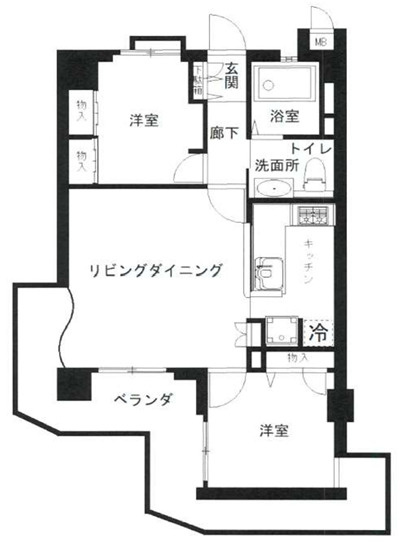 プリオーレ須磨の間取り