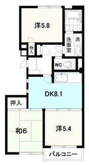 【間取り】 | ３DKのゆったりした間取り