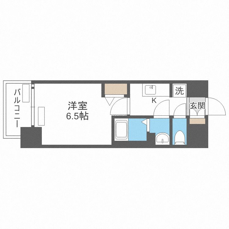 プレサンス難波マジョリティの間取り