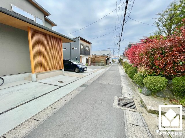 大津市坂本７丁目　Ⅱ期　1号地の前面道路含む現地写真