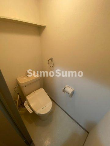 リッチハイツのトイレ|ゆったりとした空間のトイレです