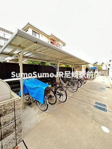 レオパレス東園田Ⅱのその他共用部分|おしゃれな外観です
