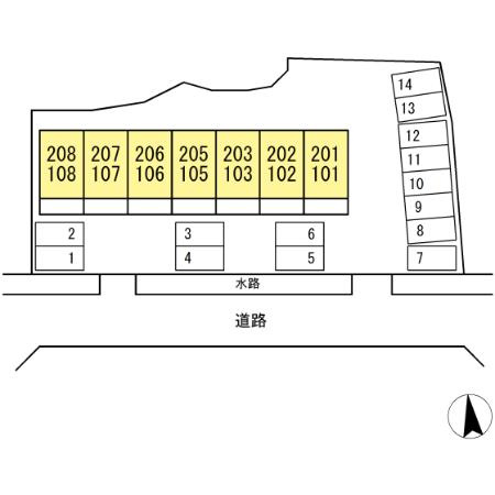 レジデンス花の区画図