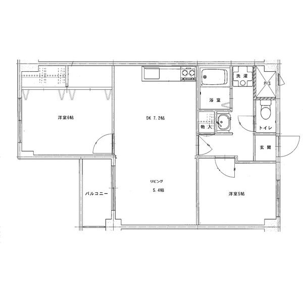 ユニーブル六甲南棟の間取り