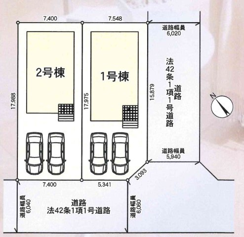 【新築戸建】笠間市旭町第8　2号棟の区画図