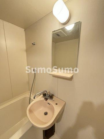 リッチライフダイコクの洗面所|脱衣スペースもあります